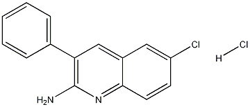 2-Amino-6-chloro-3-phenylquinoline hydrochloride 结构式