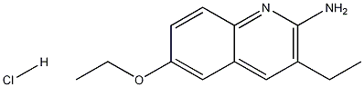 2-Amino-3-ethyl-6-ethoxyquinoline hydrochloride 结构式