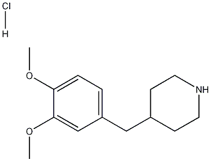4-(3,4-Dimethoxy-benzyl)-piperidine hydrochloride 结构式