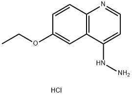 4-Hydrazino-6-ethoxyquinoline hydrochloride 结构式
