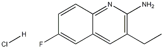 2-Amino-3-ethyl-6-fluoroquinoline hydrochloride 结构式