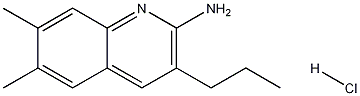 2-Amino-6,7-dimethyl-3-propylquinoline hydrochloride 结构式