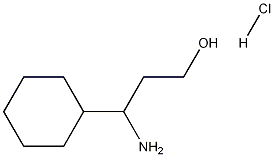 3-Amino-3-cyclohexyl-propan-1-ol hydrochloride 结构式