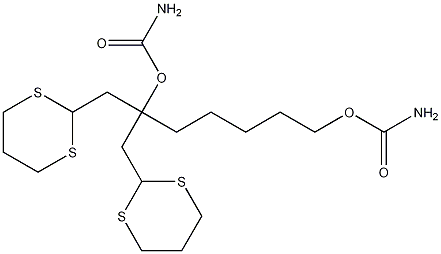 N,N'-1,6-己烷二基双氨基甲酸双(1,3-二噻烷-2-基甲基)酯 结构式