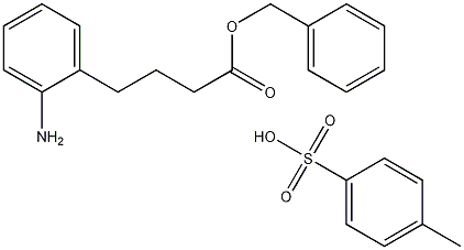 (2S)-2-Amino-benzenebutanoic Acid Benzyl Ester, Tosylate Salt 结构式