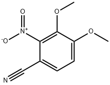 3,4-二甲氧基-2-硝基苄腈 结构式