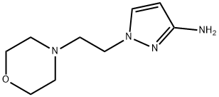 1-[2-(吗啉-4-基)乙基]-1H-吡唑-3-胺 结构式