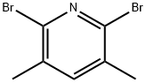 3,5-二甲基-2,6-二溴吡啶 结构式