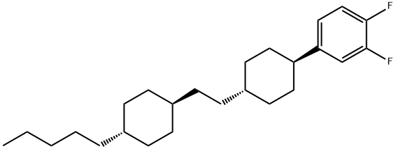 1 2-DIFLUORO-4-(4-(2-(4-PENTYLCYCLOHEXYL)ETHYL)CYCLOHEXYL)BENZENE 结构式