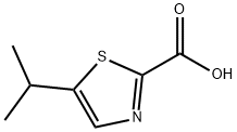 5-异丙基-噻唑-2-羧酸 结构式