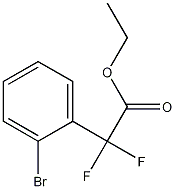 Ethyl 2-(2-bromophenyl)-2,2-difluoroacetate 结构式