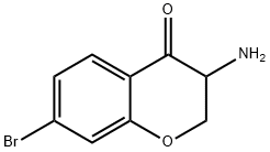 3-amino-7-bromochroman-4-one 结构式