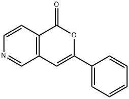 3-Phenyl-1H-pyrano[4,3-c]pyridin-1-one 结构式