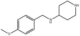 N-(4-甲氧基苄基)哌啶-4-胺 结构式