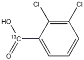 2,3-Dichlorobenzoic Acid-13C 结构式