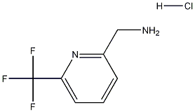 6-(三氟甲基)吡啶-2-甲基胺盐酸盐 结构式