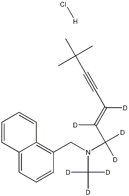 盐酸特比萘芬-D7 结构式
