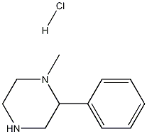 1-甲基-2-苯基哌嗪盐酸盐 结构式