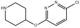 3-氯-6-(4-哌啶基氧基)哒嗪 结构式
