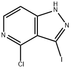 4-氯-3-碘-1H-吡唑并[4,3-C]吡啶 结构式