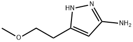 3-(2-甲氧基乙基)-1H-吡唑-5-胺 结构式