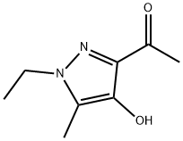 1-(1-乙基-4-羟基-5-甲基-1H-吡唑-3-基)乙酮 结构式