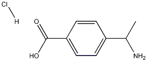 4-(1-氨基乙基)苯甲酸盐酸盐 结构式