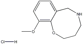 3,4,5,6-Tetrahydro-10-methoxy-2H-1,5-benzoxazocinehydrochloride 结构式