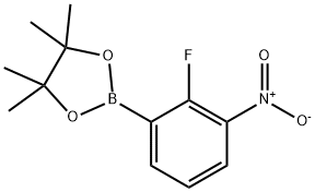 2-氟-3-硝基苯硼酸频那醇酯 结构式