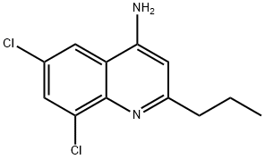 4-Amino-6,8-dichloro-2-propylquinoline 结构式