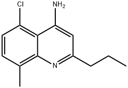4-Amino-5-chloro-8-methyl-2-propylquinoline 结构式