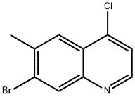 7-Bromo-4-chloro-6-methylquinoline 结构式