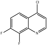 4-Chloro-7,8-difluoroquinoline 结构式