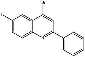 4-Bromo-6-fluoro-2-phenylquinoline 结构式