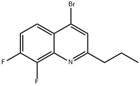 4-Bromo-7,8-difluoro-2-propylquinoline 结构式