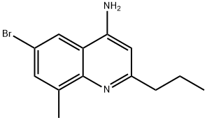 4-Amino-6-bromo-8-methyl-2-propylquinoline 结构式