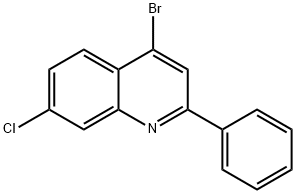 4-Bromo-7-chloro-2-phenylquinoline 结构式