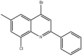 4-Bromo-8-chloro-6-methyl-2-phenylquinoline 结构式