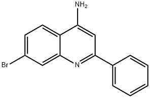 4-Amino-7-bromo-2-phenylquinoline 结构式