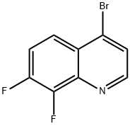 4-溴-7,8-二氟喹啉 结构式