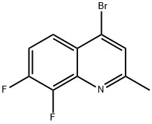 4-Bromo-7,8-difluoro-2-methylquinoline 结构式