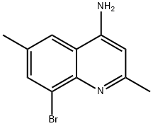 4-Amino-8-bromo-2,6-dimethylquinoline 结构式