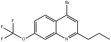 4-Bromo-2-propyl-7-trifluoromethoxyquinoline 结构式
