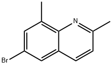 6-溴-2,8-二甲基喹啉 结构式