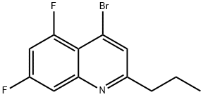 4-Bromo-5,7-difluoro-2-propylquinoline 结构式