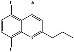 4-Bromo-5,8-difluoro-2-propylquinoline 结构式