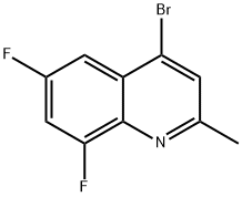 4-溴-6,8-二氟-2-甲基喹啉 结构式