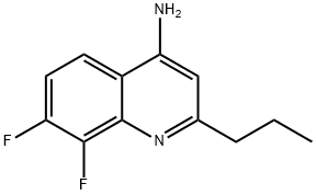 4-Amino-7,8-difluoro-2-propylquinoline 结构式