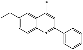 4-BROMO-6-ETHYL-2-PHENYLQUINOLINE 结构式