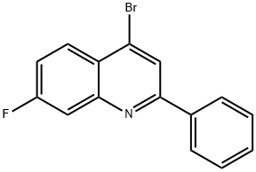4-Bromo-7-fluoro-2-phenylquinoline 结构式